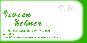 vivien wehner business card